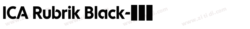 ICA Rubrik Black字体转换